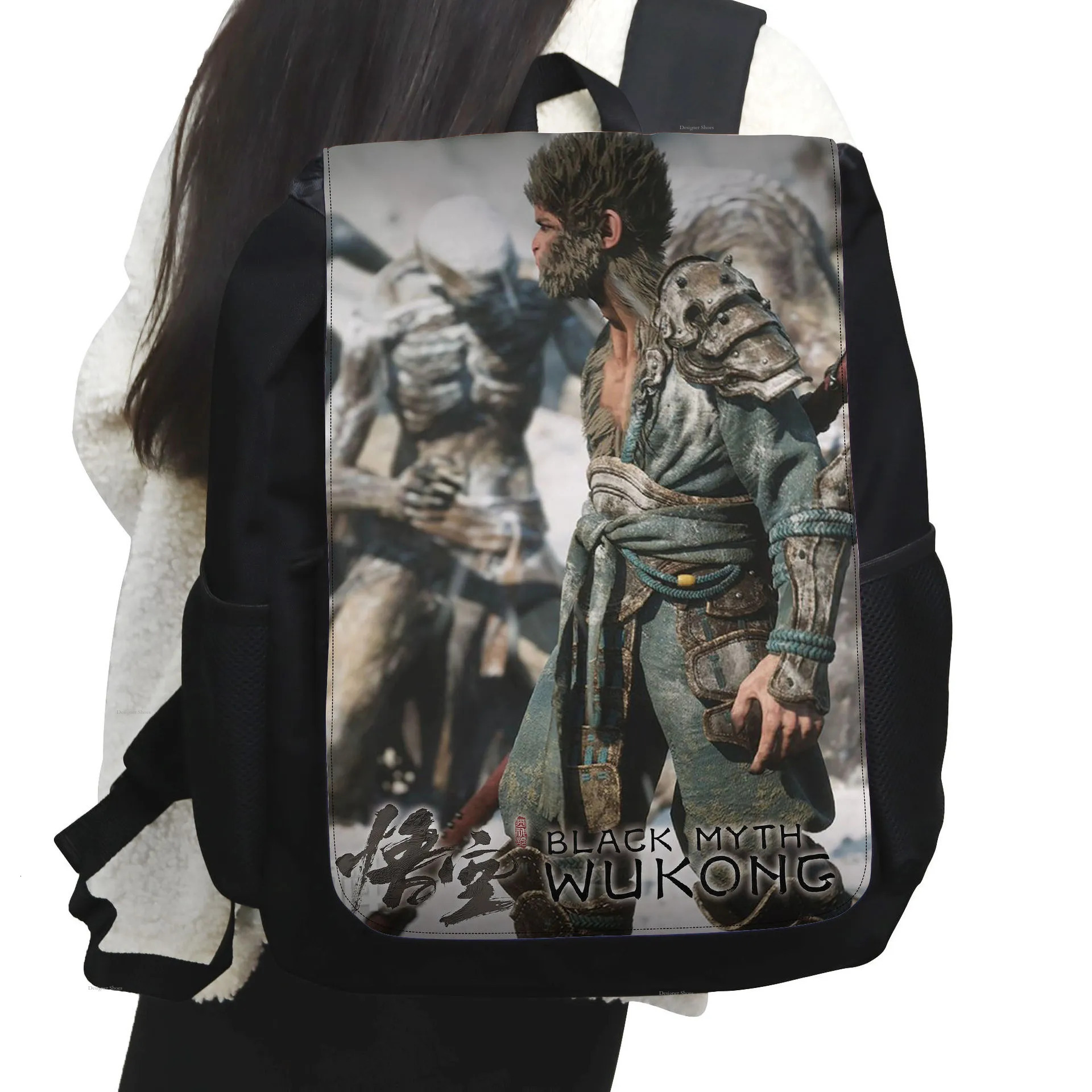 WUKONG Black Myth 3A Game Peripheral Large Capacity Printed Backpack Versatile Backpack