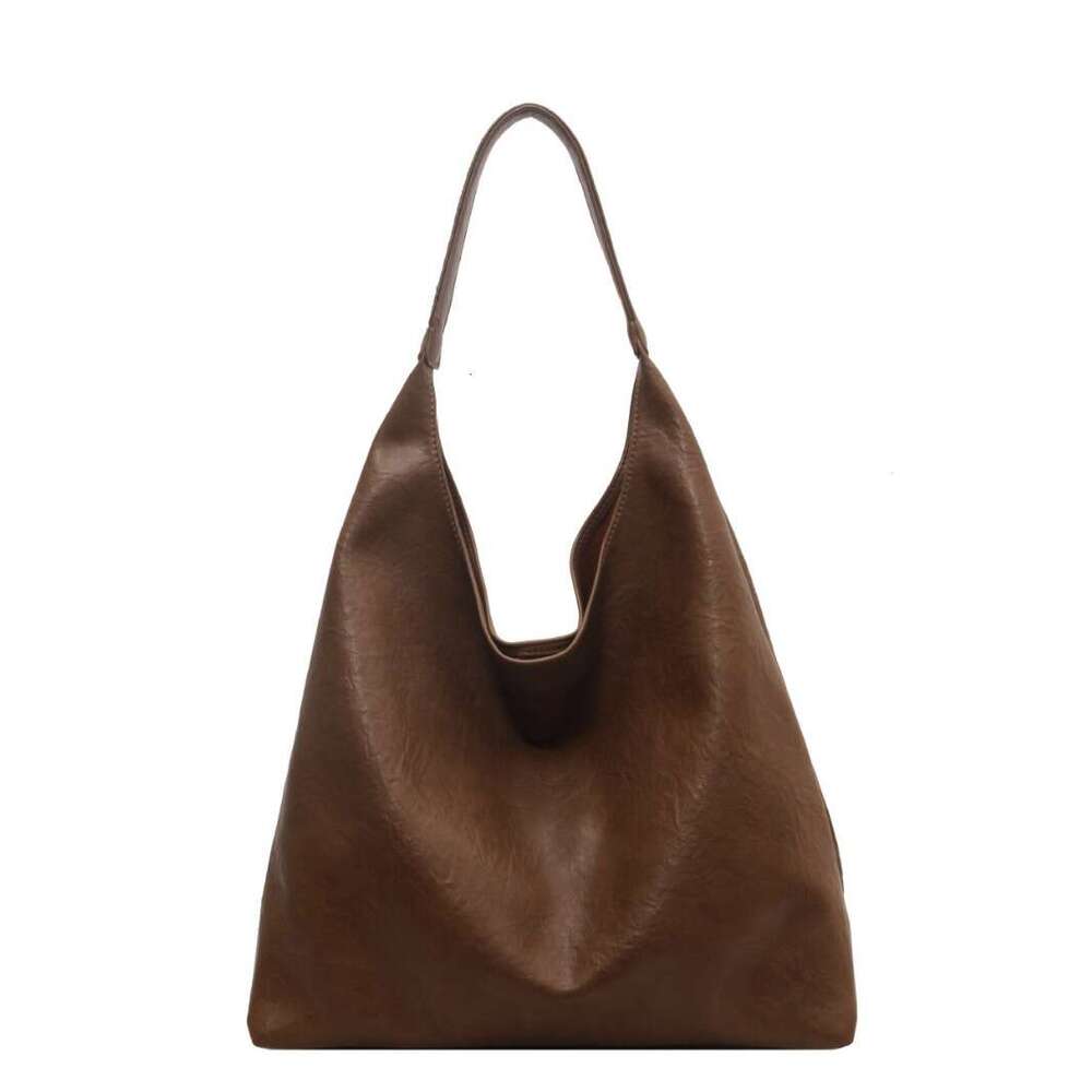 AMZZ Autumn Winter Large Capacity for Women's 2024 New Commuter Tote with Versatile Texture and One Shoulder Bucket Bag