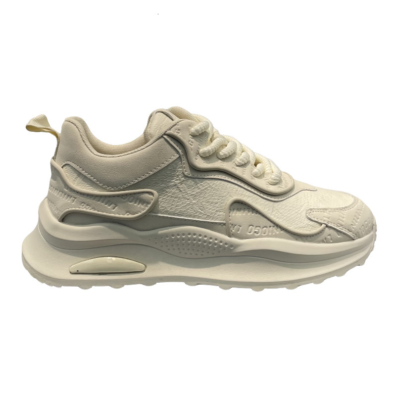 Ddmybear Trendy Men's Autumn Style, White Trendy Versatile Leisure Shoes, Thick Soled Height Increasing, Comfortable Sports Shoes Chinese Brand S