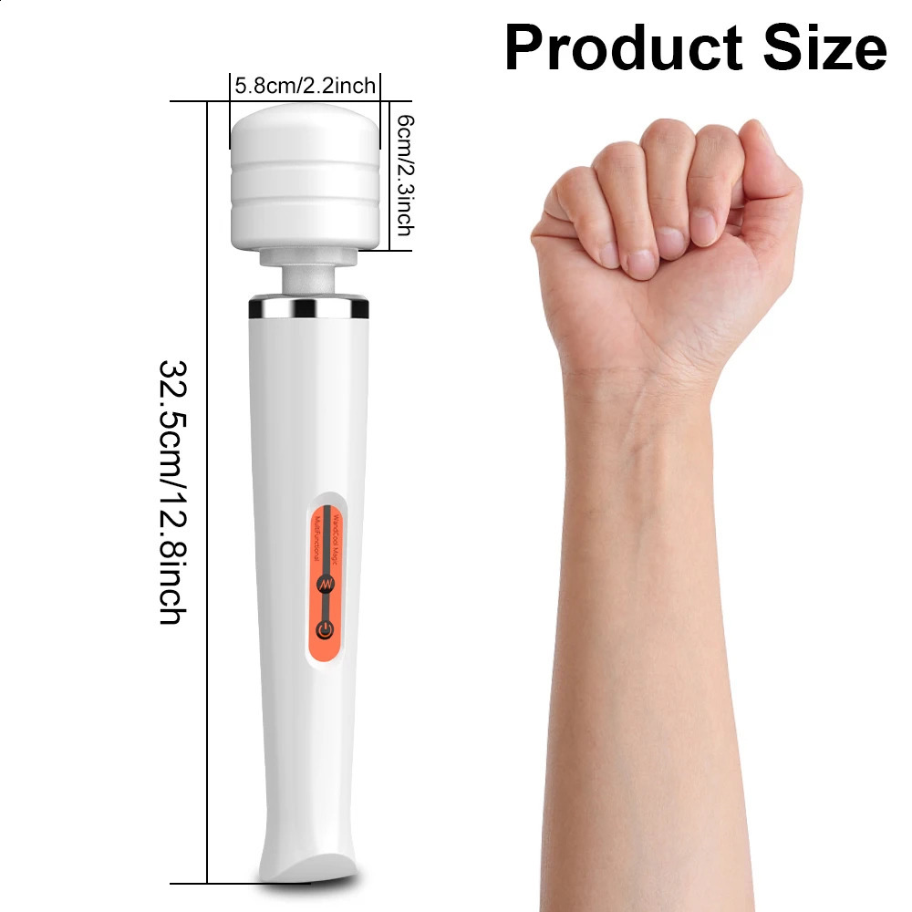 10 speed powerful AV wand vibrator female Gspot Nipple massager clitoral stimulator plugin electric sex toy 240914