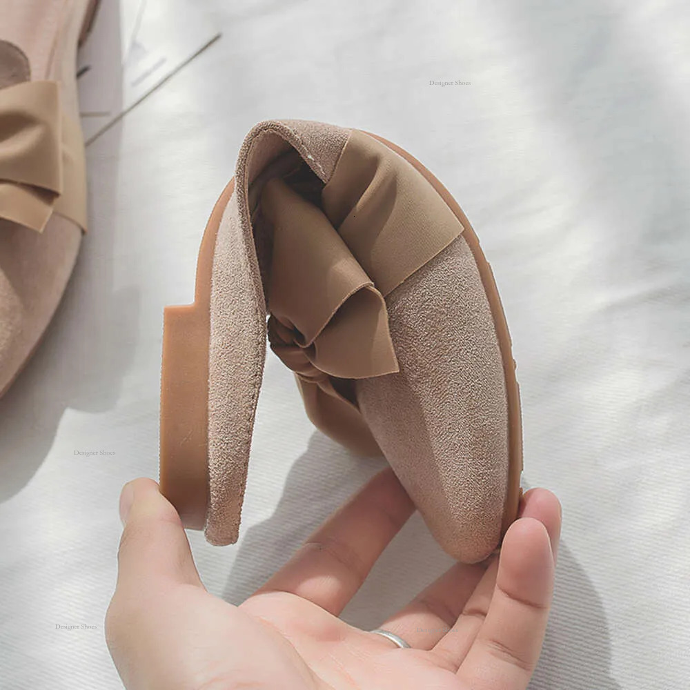 Low New Sandals Heels Baotou Half Wearing Women's Slippers Outside