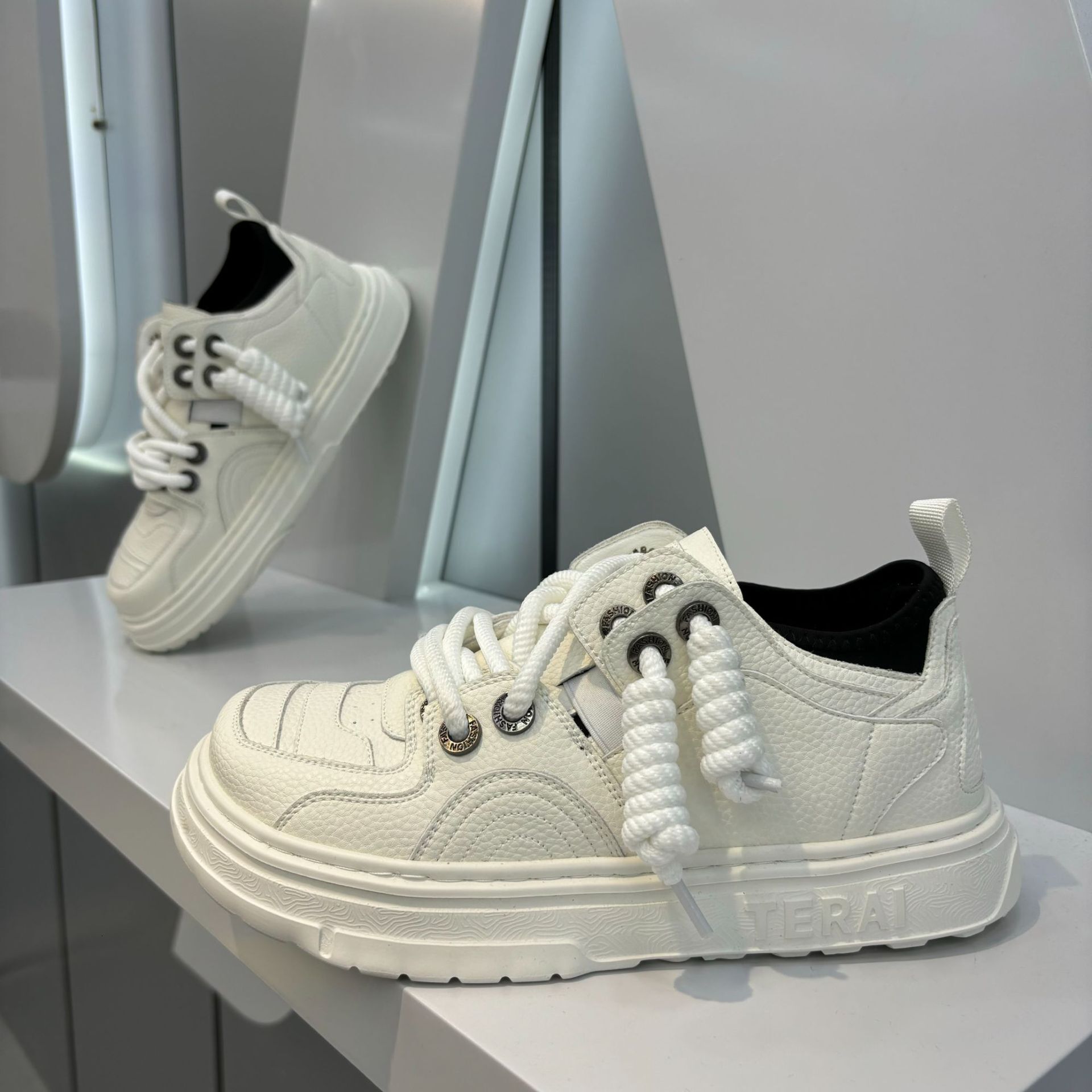 Ddmybear Big Men's Comfortable Breathable One Foot Casual Board Wide Footed Lazy Trendy Shoes, Square Toe Soft Sole, Ugly And Cute Shoes Chinese 