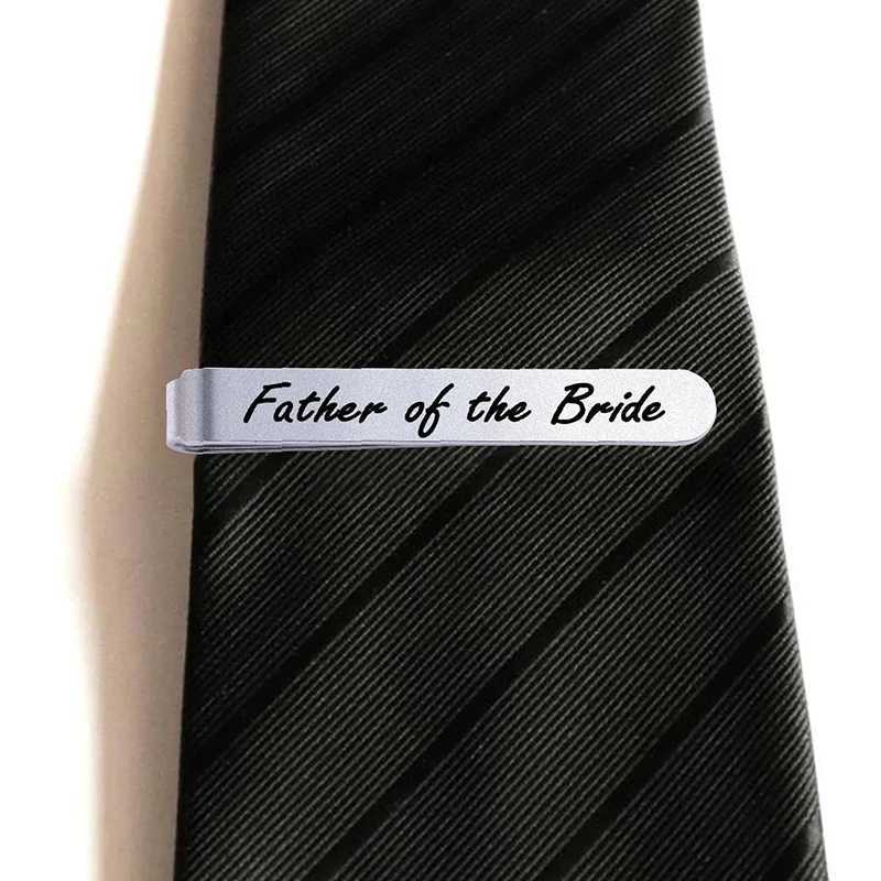 Stainless steel mens tie clip brides tie clip wedding jewelry accessories W240914