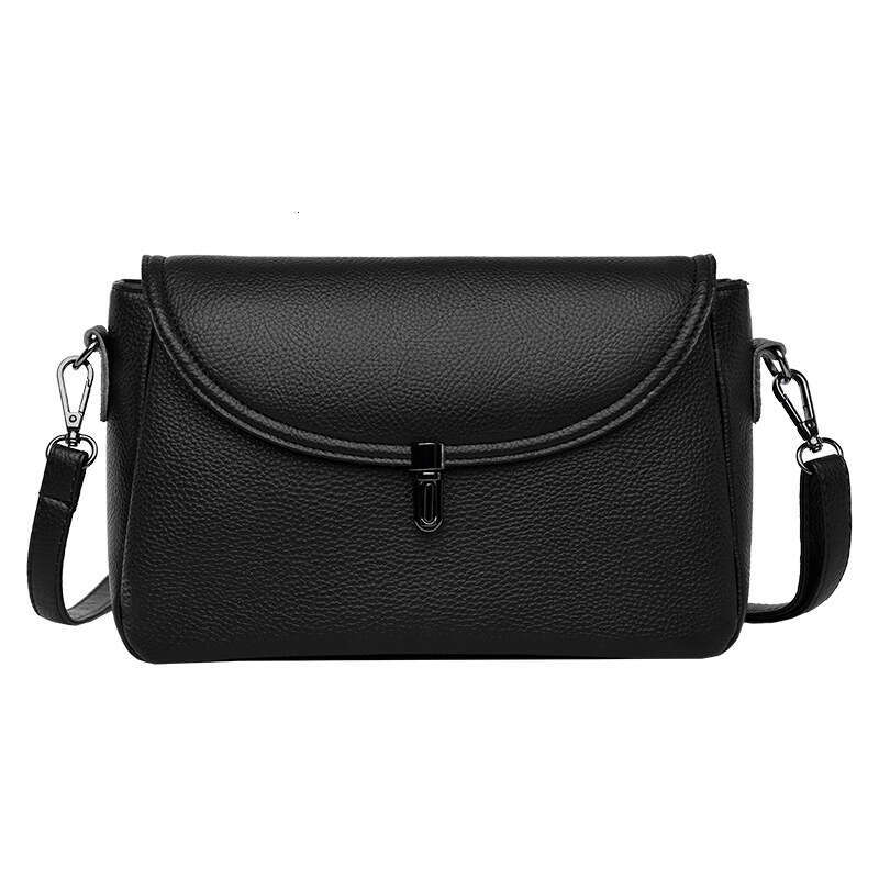 AMZZ Crossbody leather 2024 new versatile large capacity top layer cowhide women's fashion shoulder small bag