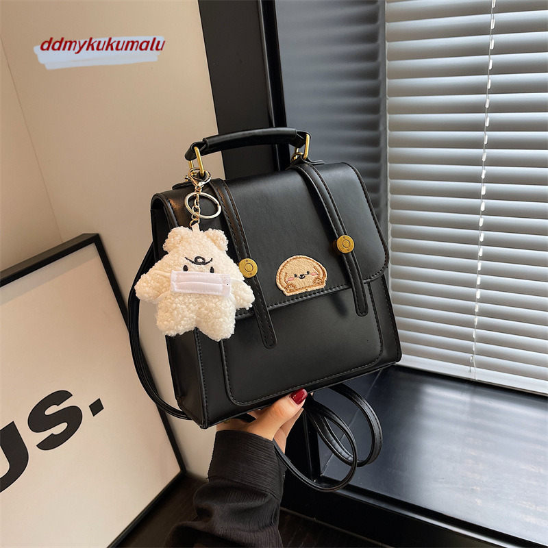 Cute texture women's backpack 2023 new trendy, casual, and versatile dog pattern portable small pendant bag H729#32 65a53