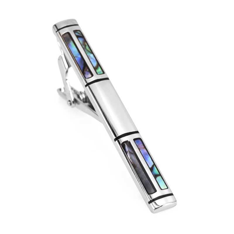 High quality blue shell tie clip brand new fashionable tie mens wedding tie clip gift W240914