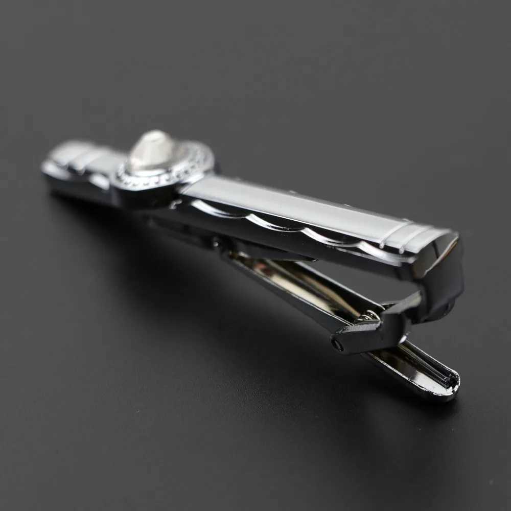 Fashion Buckle Wedding Gift Fashion Tie Clip Pin Neck Simple Clip Jewelry Mens Metal Tie Clip W240914