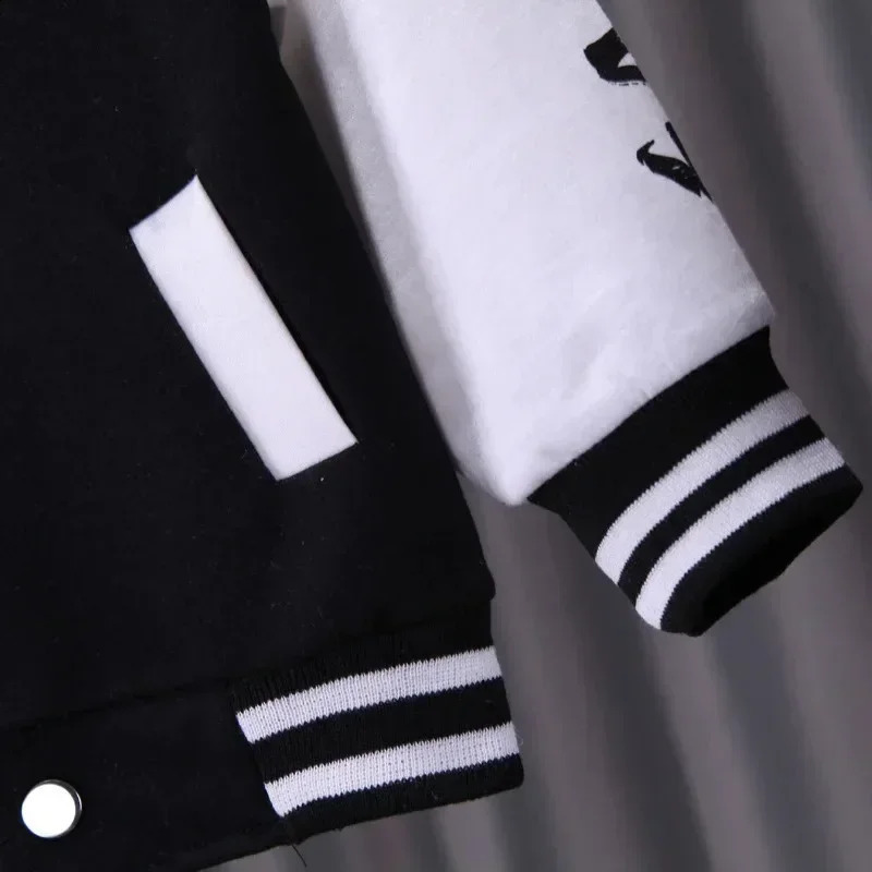 Autumn and winter baby boy and girl clothing set baby sports baseball uniform cardigan wool sweater tiger jacket top and pants set childrens clothing 