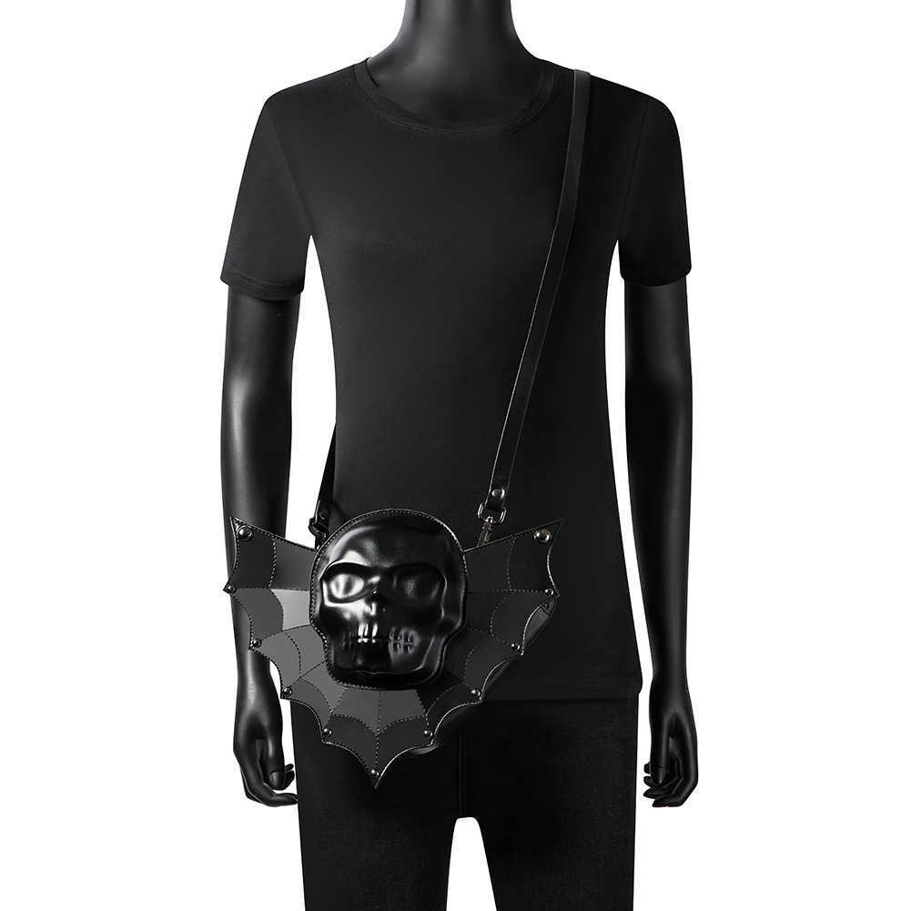 CMM Halloween Skull Punk Womens Shoulder Bag Gothic Dark Crowd Design