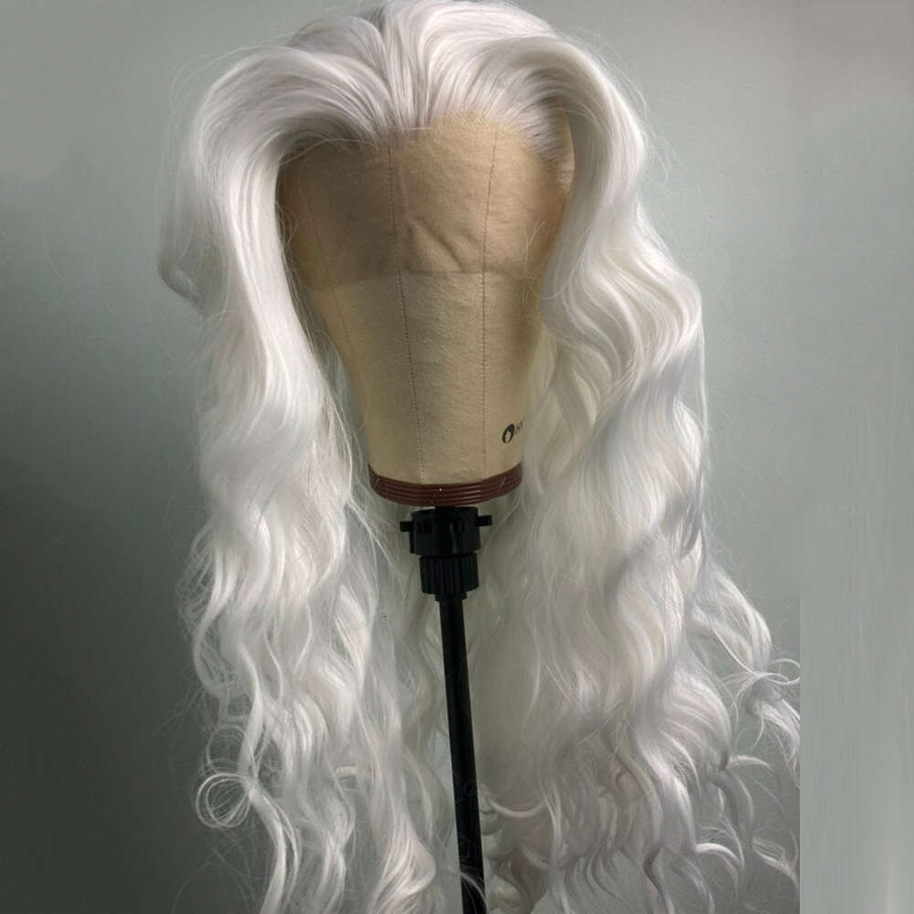 Snow White Lace Front 13X3 Cosplay Heat Safe Synthetic Wig Long Curly Wigs Free Part Realistic Natural Haire For Women