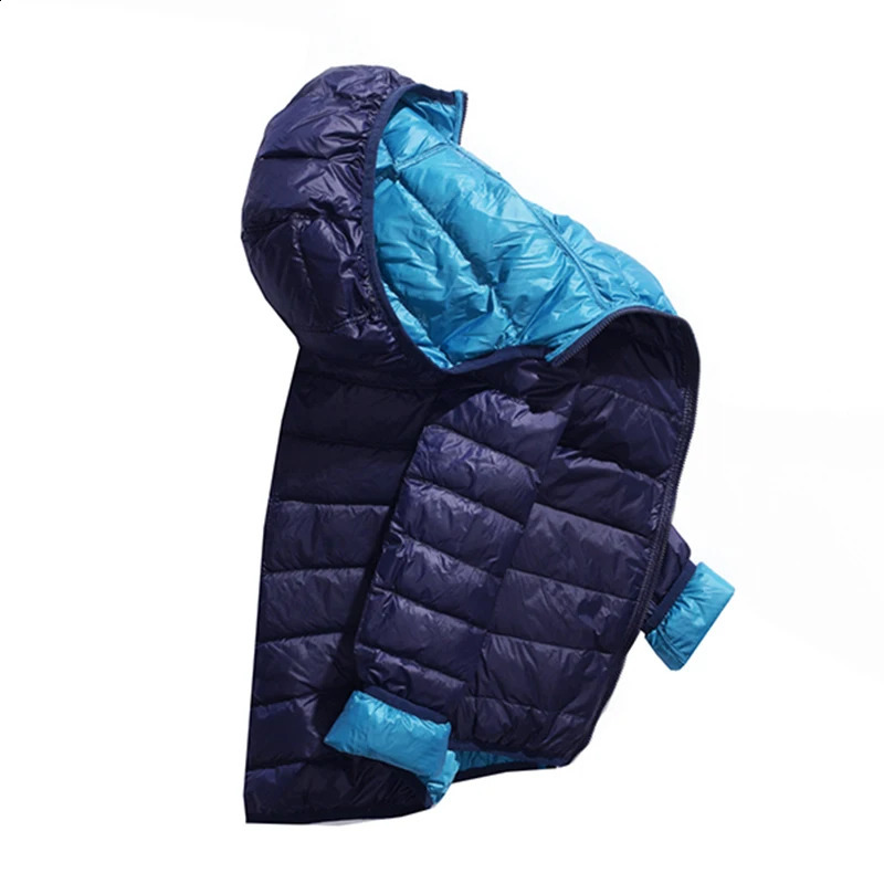 Fitaylor womens ultra light down jacket casual double-sided reversible jacket 4XL womens bag jacket 240913