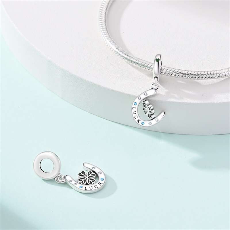 Spring Lucky Four Leaf Clover Series 925 Sterling Silver Charms Bead Fit Original Bracelet DIY Birthday Jewelry