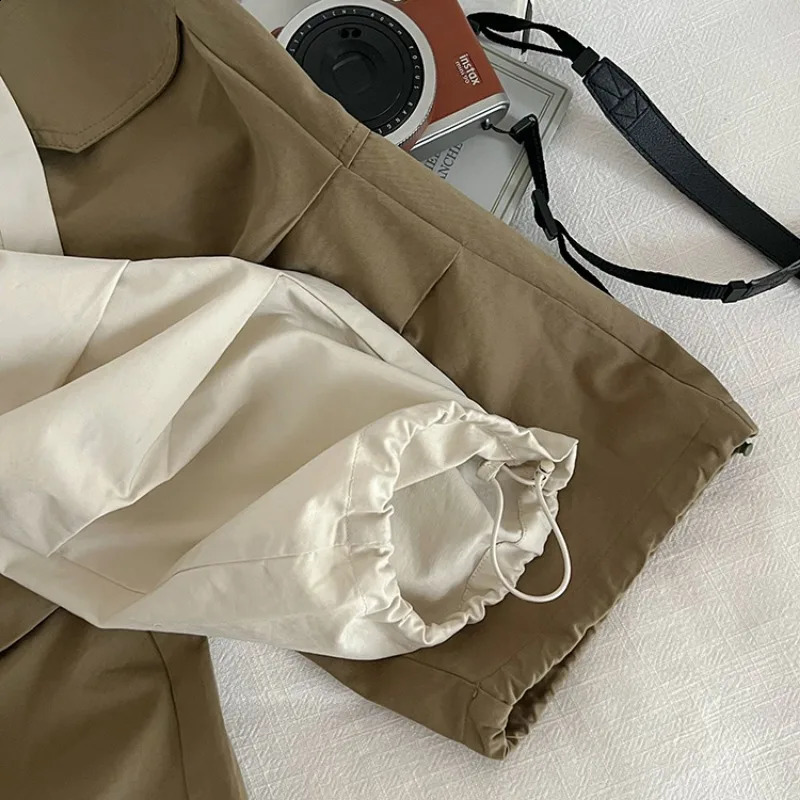 Kids spring summer loose Trousers boys and girls pockets decoration cargo pants 2--7Y 240906