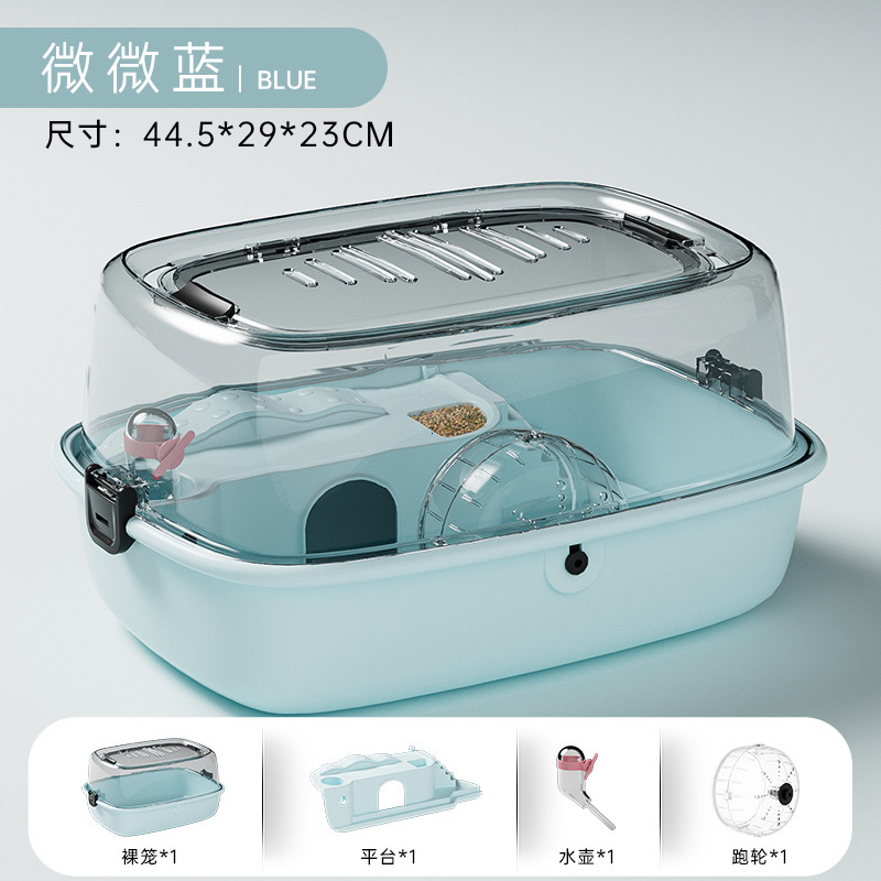 Pet Supplies Pet hamster nest acrylic skylight open hamster box complete set of small animal activity climbing toy hamster cage accessories