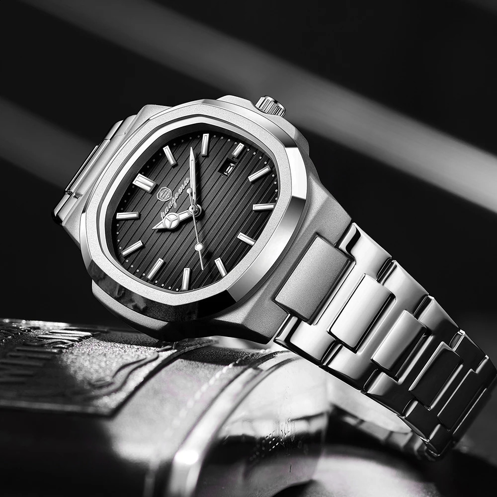 ZOMU Man Wristwatch Waterproof Luminous Chronograph Watch for Men Stainless Steel Mens Quartz Watches reloj hombre 240906