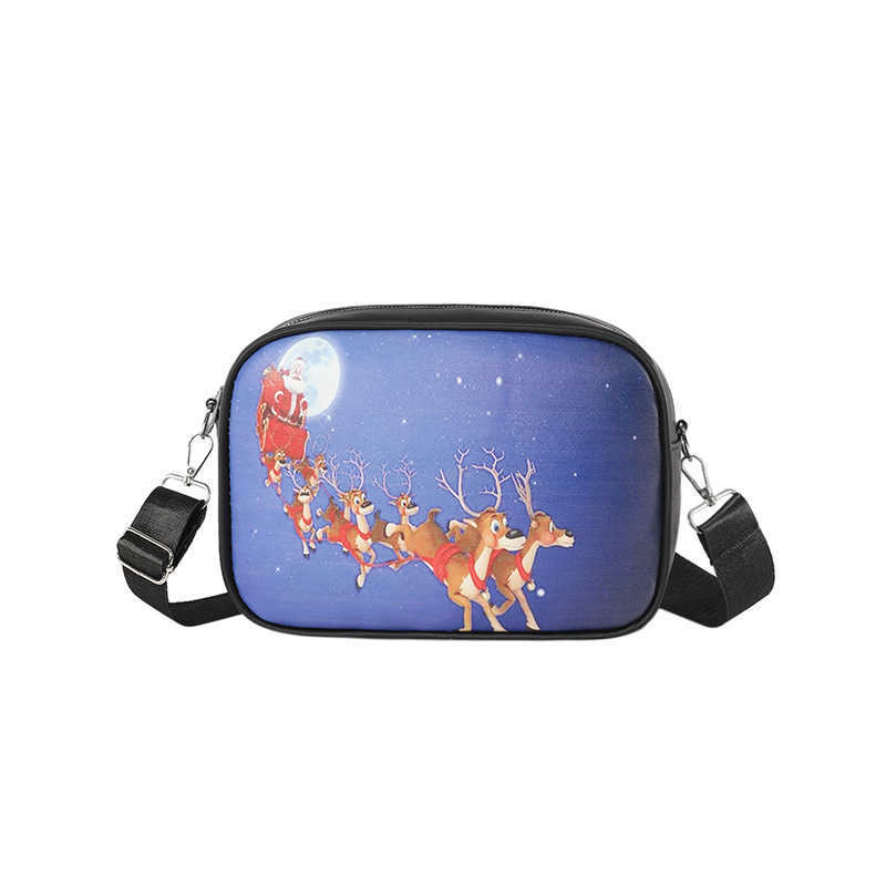 CMM Popular Small Square Bag Winter Womens Bag Halloween Graffiti Shoulder Bag Personalized Casual Crossbody Bag