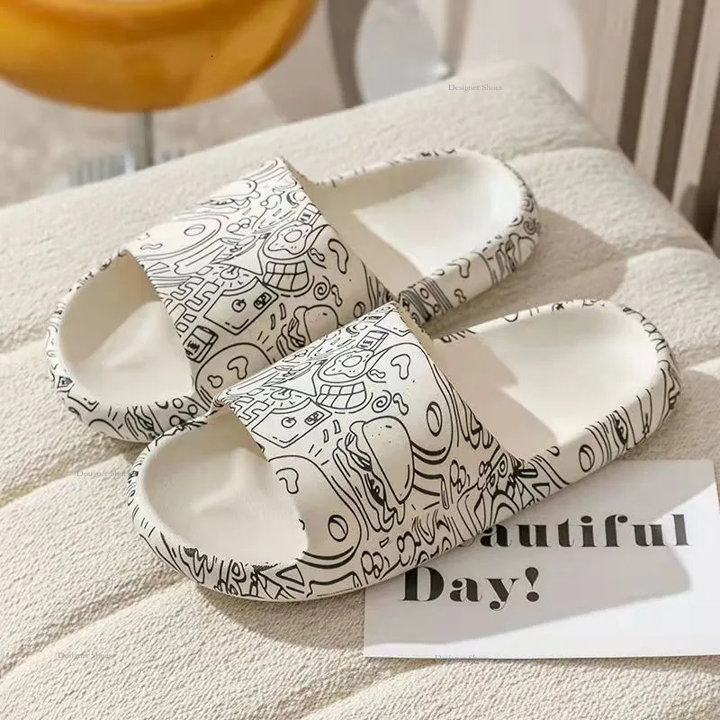 Slippers GAI Fashion Women Outside Summer Comfort Pink Red Blue Couples Non-Slip Slippers Eur36-41