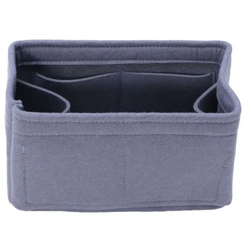 Premium Quality Felt Insert Bag Organizer Travel Inner Purse Portable Cosmetic Bags Storage Tote Makeup Handbag Z240914