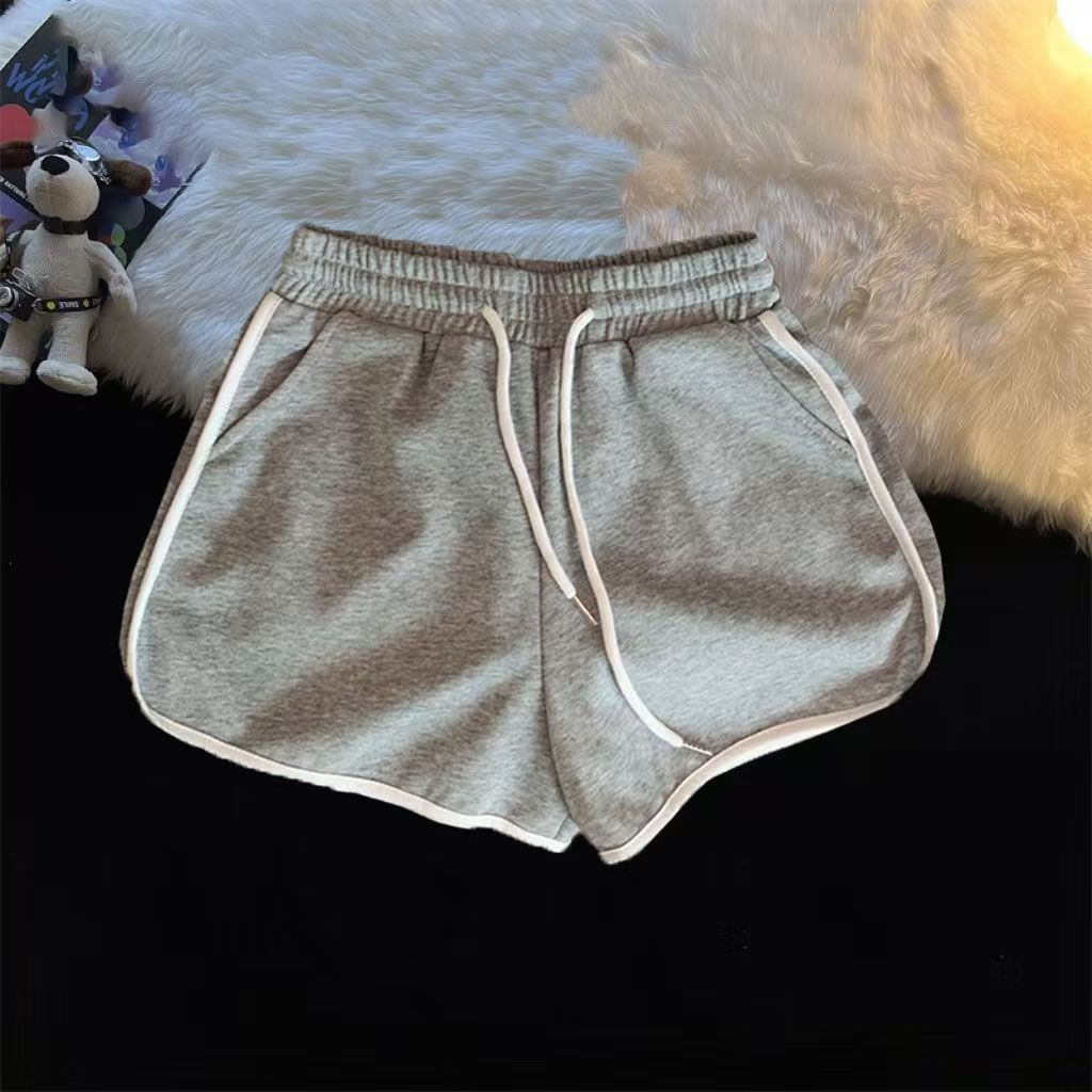 Designer shorts women's casual sweatpants hot pants sweatpants women's summer elastic waist loose wide-leg pants