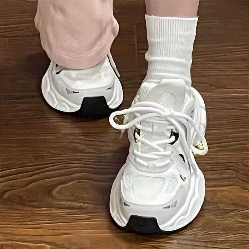 sneakers women trends 2024 summer Sneakers White Lace-Up Women's jogging Shoes platform Female designer shoes atos de mujer