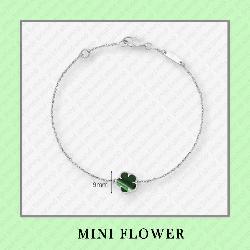 9mm mini clover bracelet gold bracelet women jewlery designer Cute Flower Style sterling silver jewelry 925 bracelet charm bracelet designer luxury braclet gift