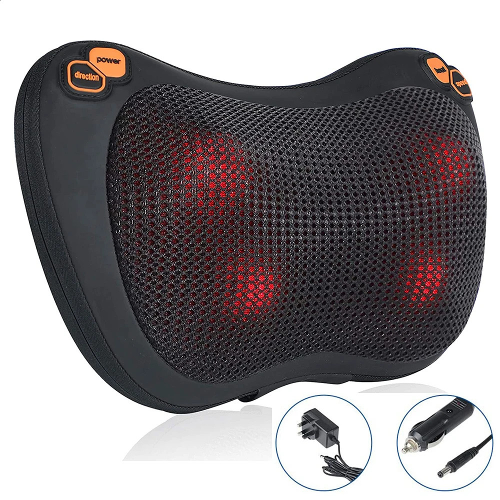 Back massager deep neck tissue shoulder massage pillow lower back calf whole body muscle relief 240914