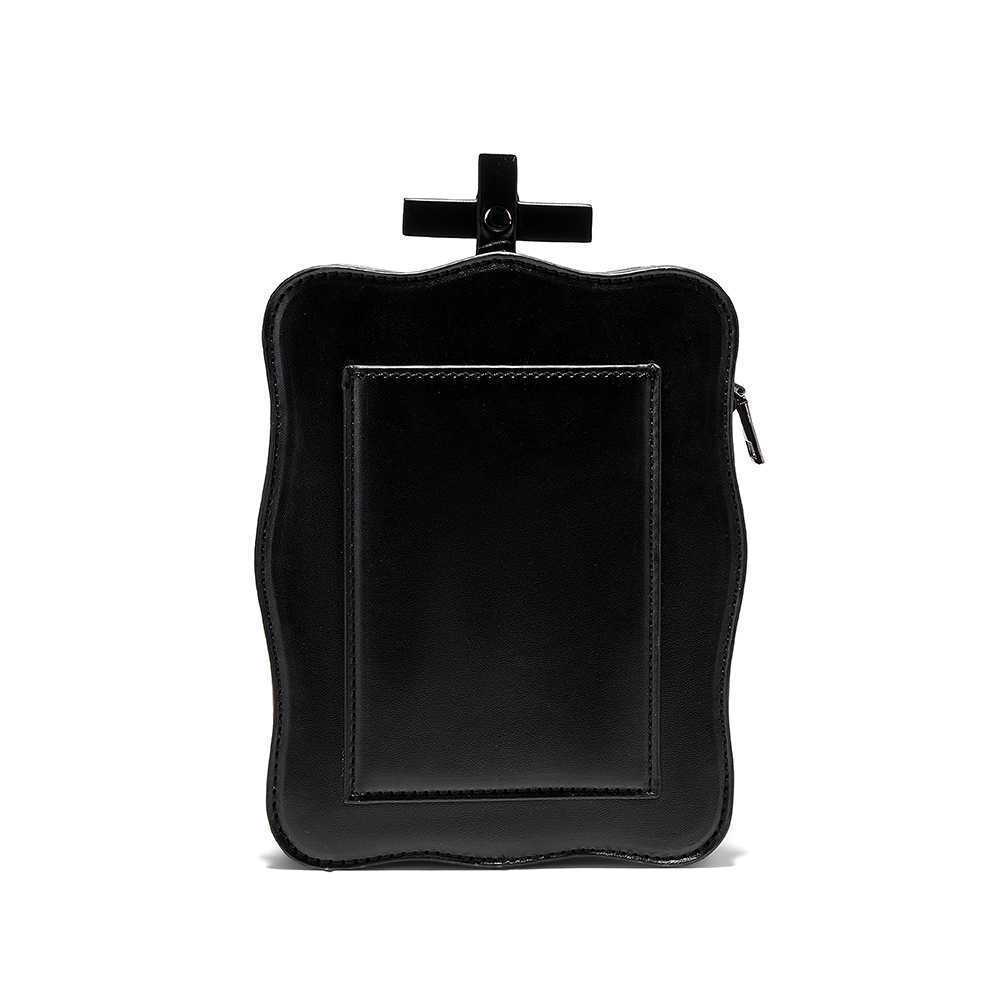 CMM Halloween Dark Gothic Skull Womens One Shoulder Crossbody Bag Subcultural Personalized Mini Square Bag