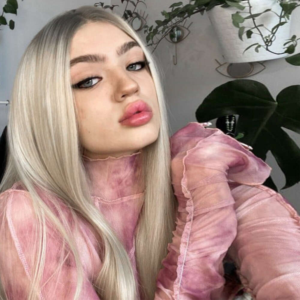 Creamy Blonde Synthetic Lace Front Wig Long Straight Wigs Human Blended Heat Resistant Fiber Soft Hair Lady Girl Cosplay