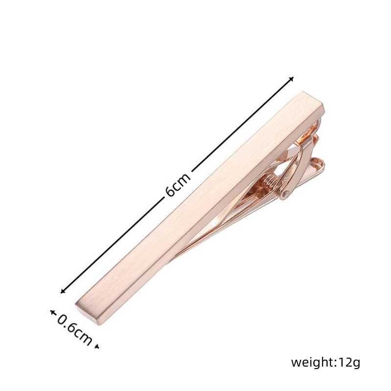New copper material four-color metal smooth brushed tie clip fashionable mens wedding accessories tie pin jewelry wholesale W240914