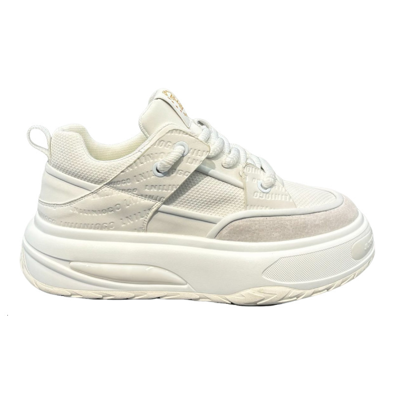 Ddmybear Autumn Breathable And Versatile White Fashionable Thick Soled Non Slip Casual Trendy Shoes, Campus Style Low Top Board Shoes Chinese Brand Sh