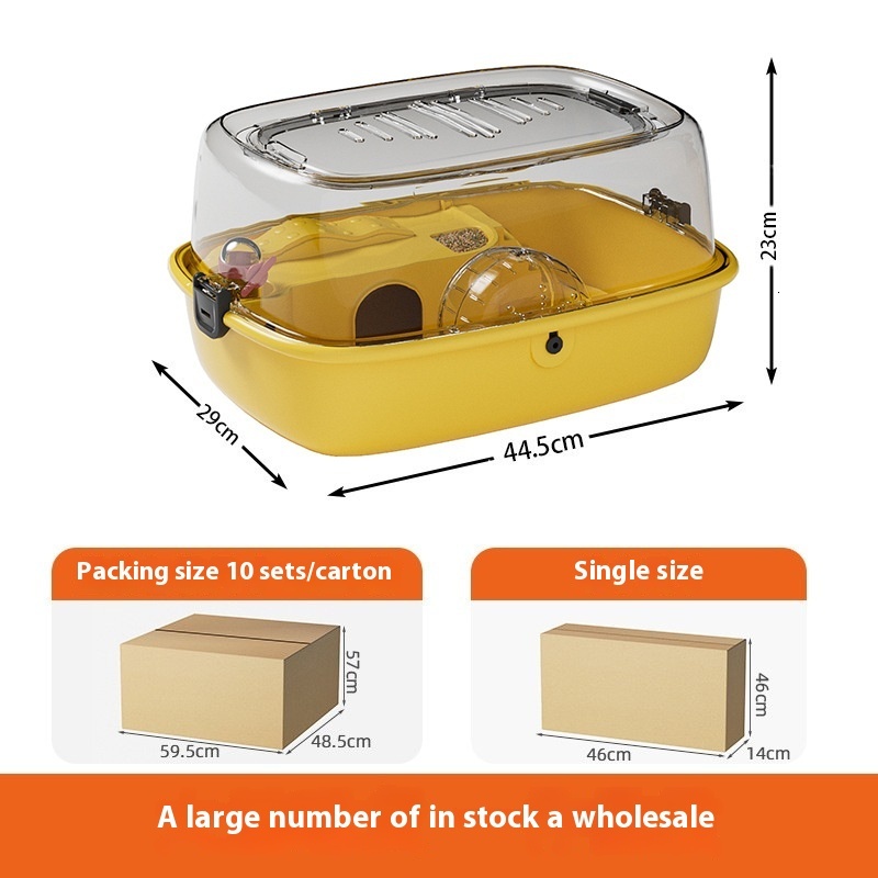 Pet Supplies Pet hamster nest acrylic skylight open hamster box complete set of small animal activity climbing toy hamster cage accessories