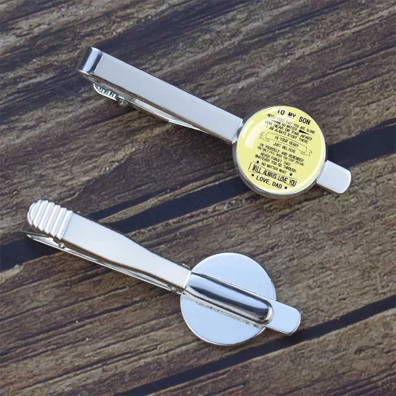 Tie clip mens formal suit tie fixing clip is simple and elegant suitable for parties dinners family banquets father son gifts W240914