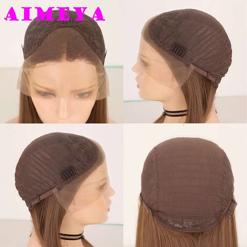 AIMEYA Synthetic Black Lace Front Wig For Women Wave Free Part Natural Haire Heat Resistant Daily Wear Cosplay Wigs