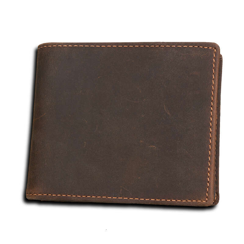AMZZ New Genuine Soft Short Money Clip Men's Cowhide Leather Wallet 92