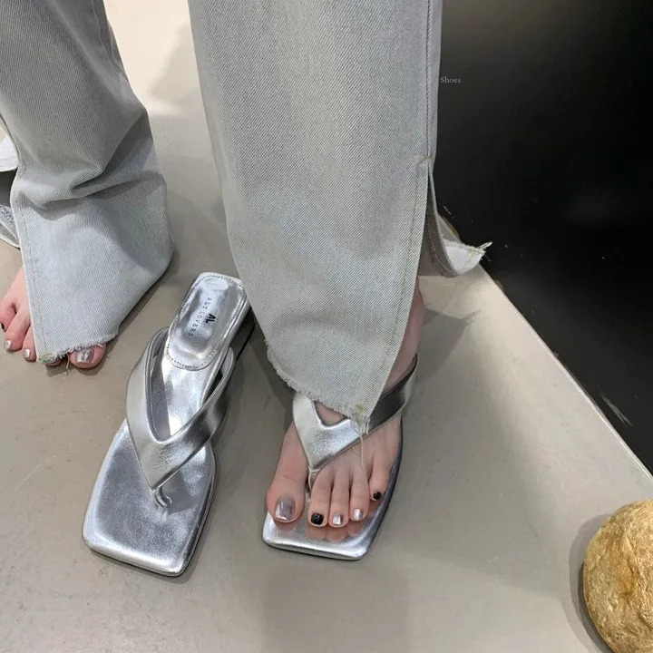 Slippers Gainew Fashion Women Outside Summer Comfort Orange White Black Couples Thick-Soled Non-Slip Slippers Eur36-40