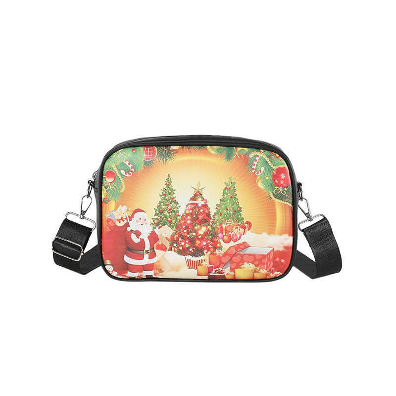 CMM Popular Small Square Bag Winter Womens Bag Halloween Graffiti Shoulder Bag Personalized Casual Crossbody Bag