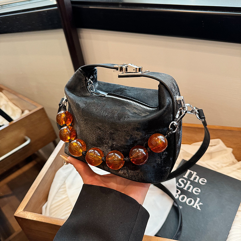 Chain Bag Handbag Slanting Cross Shoulder Bag For Women A Gradient Printed PU Bucket Bag Women's