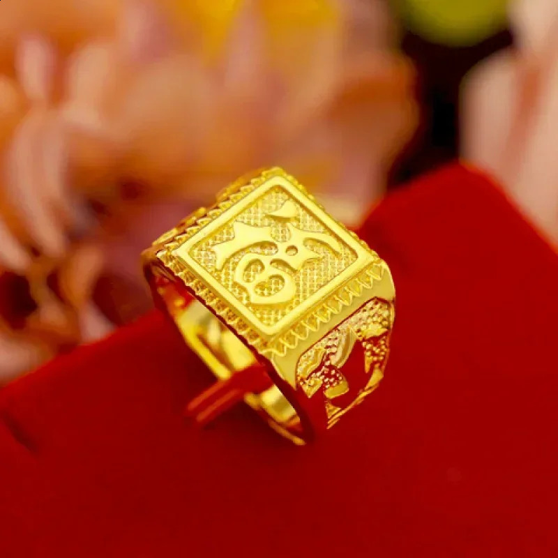 Pure 9999 genuine gold ring fashion model 100 matching 240912