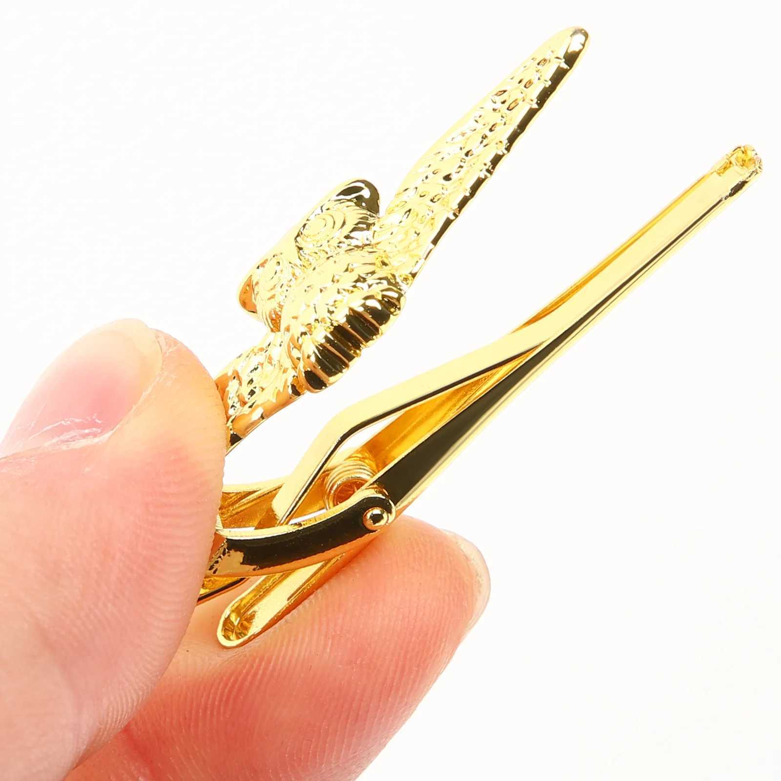 Tie clip collar durable mens bar gold business suit decoration gold wedding dress alloy owl regular W240914