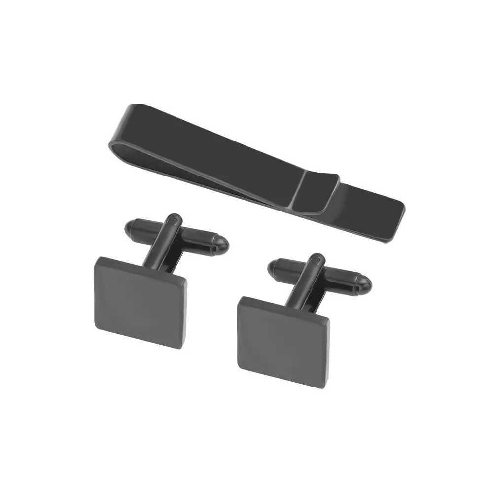 Tie clip cufflink set mens jewelry necklace clip formal clothing decoration cufflinks French shirt buttons Fashion cufflinks W240914
