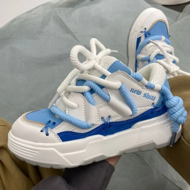 Unisex Zapatillas Couples Sport Shoe Autumn Platform Casual Shoe Elevated Hip Hop Board Shoes Tennis Shoe Men Women Vulcanize 44 240911