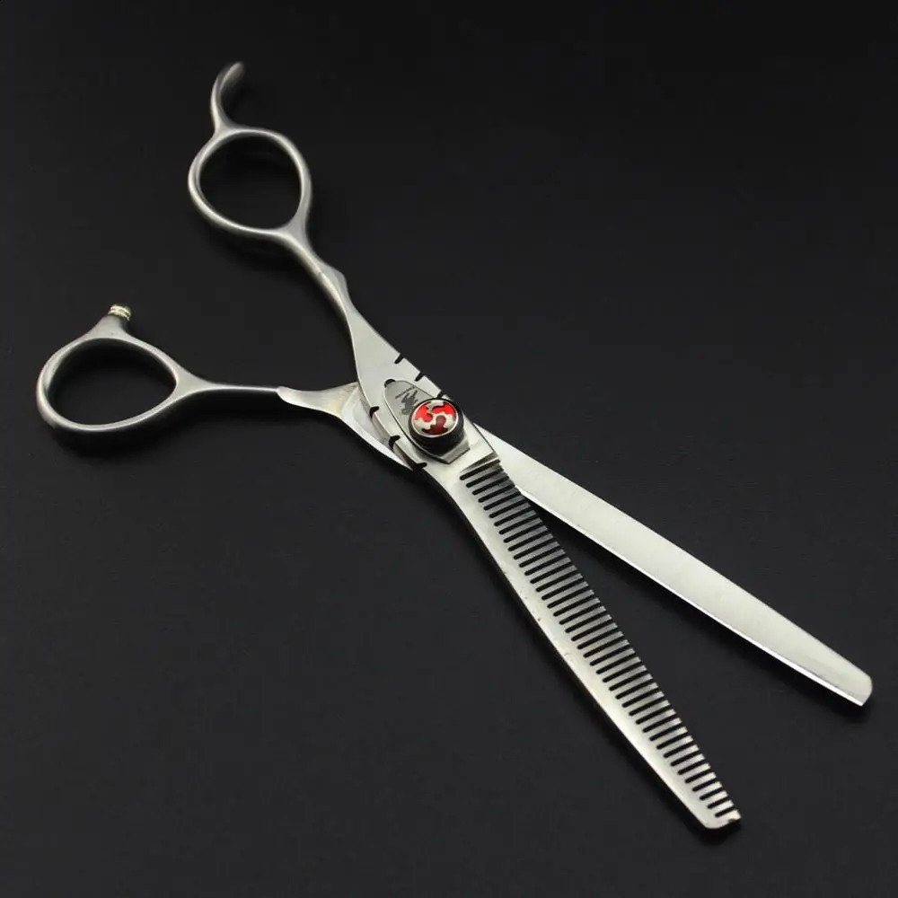 7 left handed hairdressing scissors matte left hand hair scissors for salon barber left cutting lefty thinning shears 240911