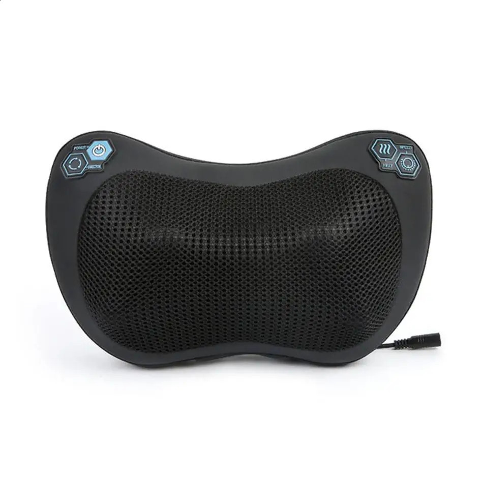 Neck massager kneading massager compression car back and waist small cylindrical spinal massage pillow 240914
