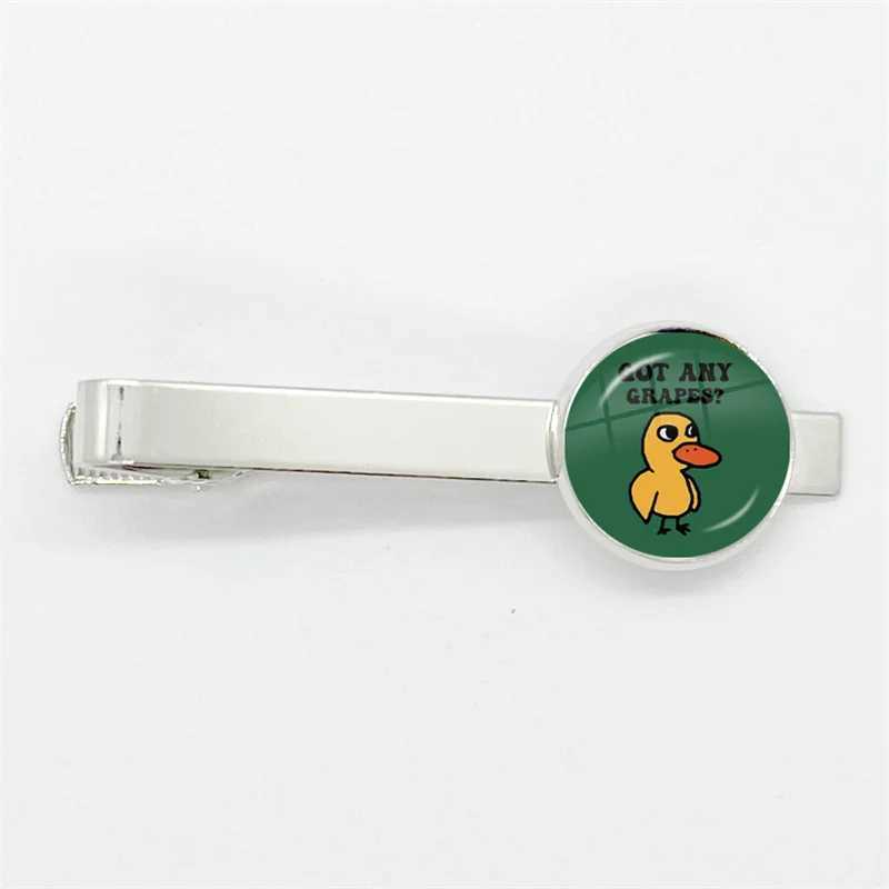Fresh ice lemon water with any grape duck glass dome tie clip set accessories W240914