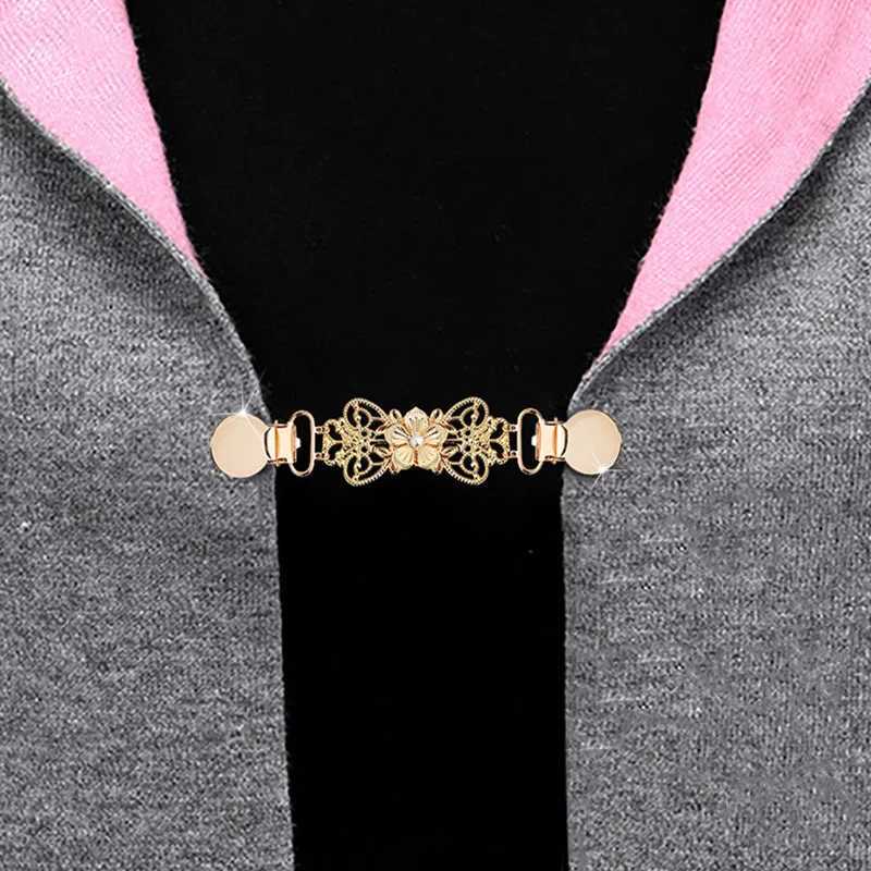 New cardigan with buttons for women elegant pearl like shawl scarf with buttons on the collar vintage decorative pin W240914