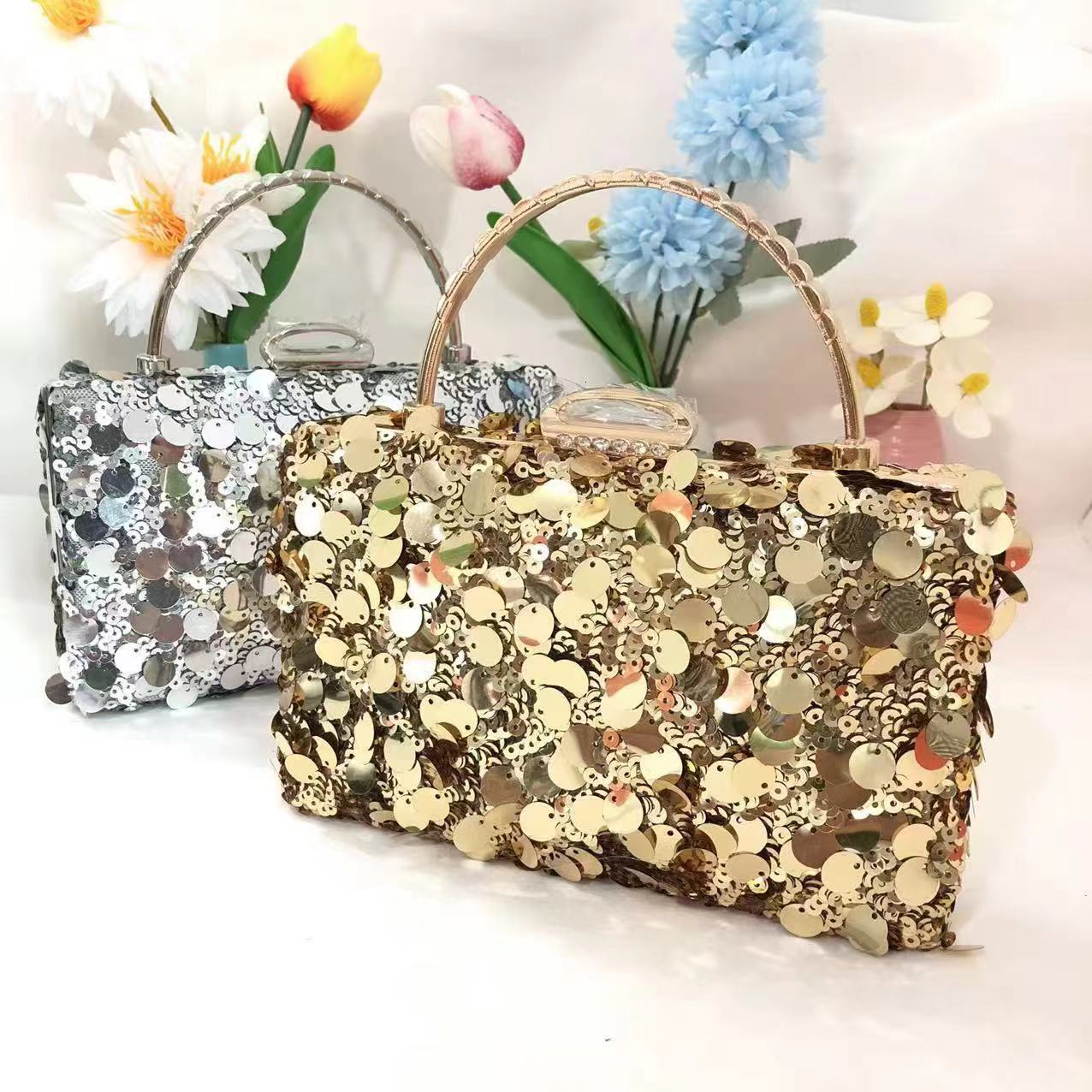Banquet evening gown, handbag, sequin dress, personalized wedding bag, hand-held women's chain bag