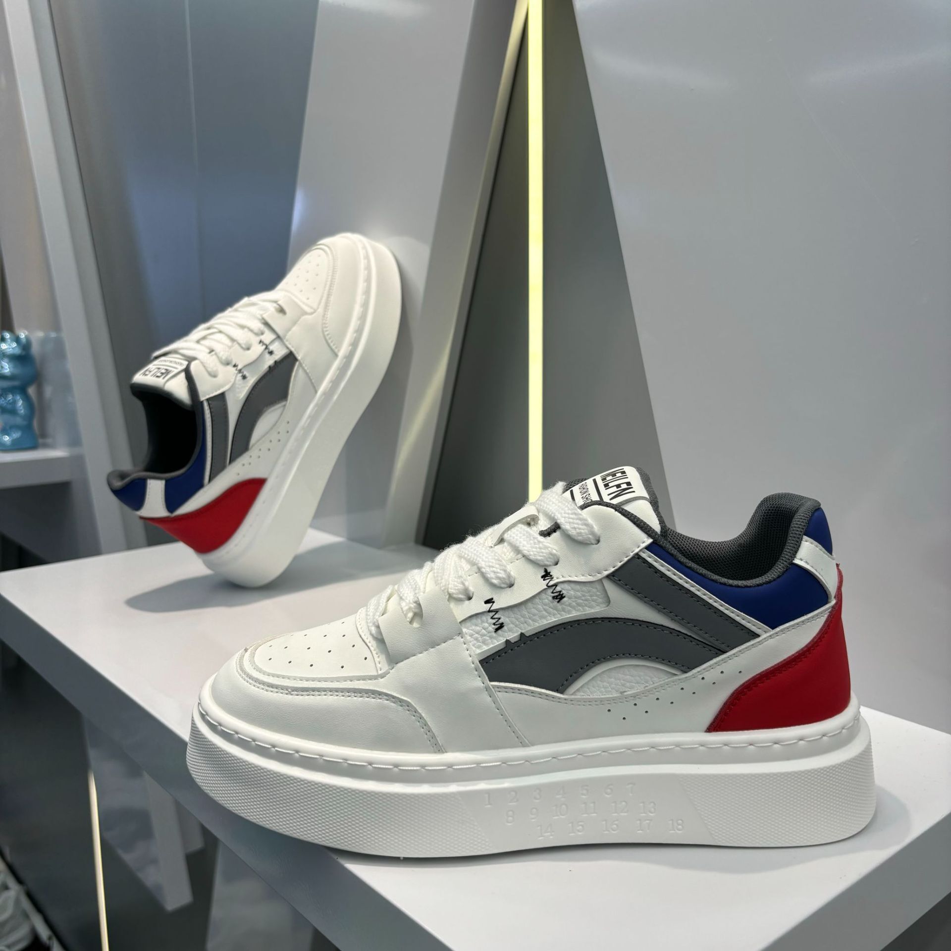Ddmybear New Autumn Fashion Men's Shoes Versatile Leather Fashionable Comfortable Thick Soled Kwai Heightening Daddy Shoes Chinese Brand Shoes F9