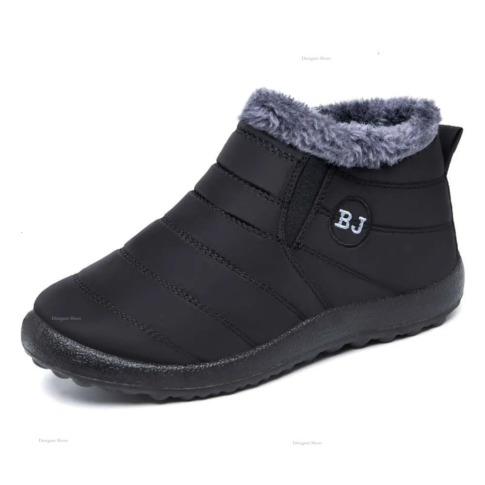 Boots, New Cotton Winter Cotton Shoes, Plush Insulation, Large Size Casual Snow Boots For Couples