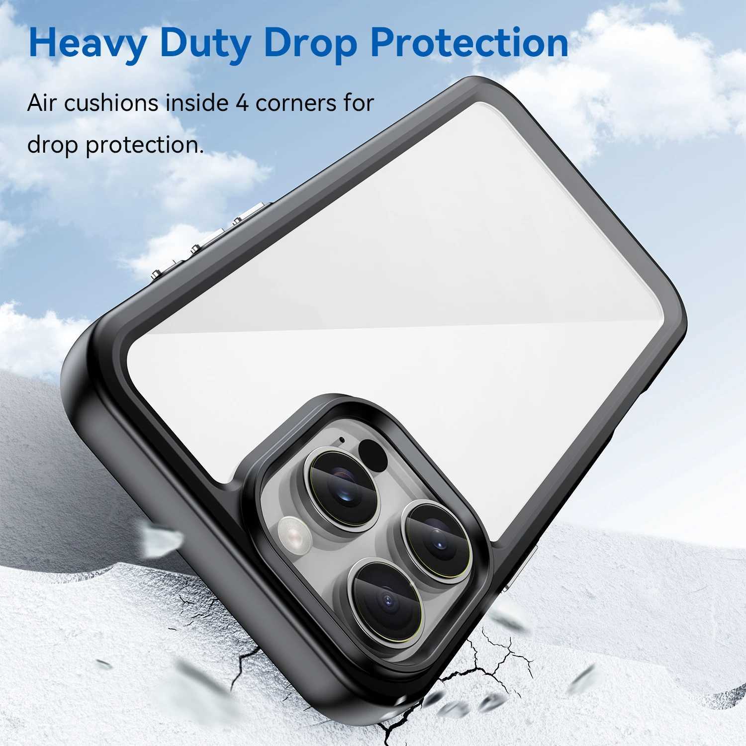 Clear PC Hard Phone Case for iphone 16 15 14 13 12 11 Pro Max SE4 SE3 8 7 Plus Back Cover Mobile Slim Protective Case M240914