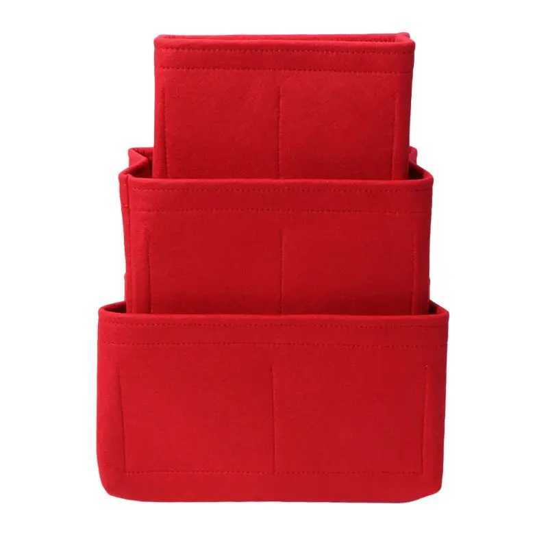 Premium Quality Felt Insert Bag Organizer Travel Inner Purse Portable Cosmetic Bags Storage Tote Makeup Handbag Z240914